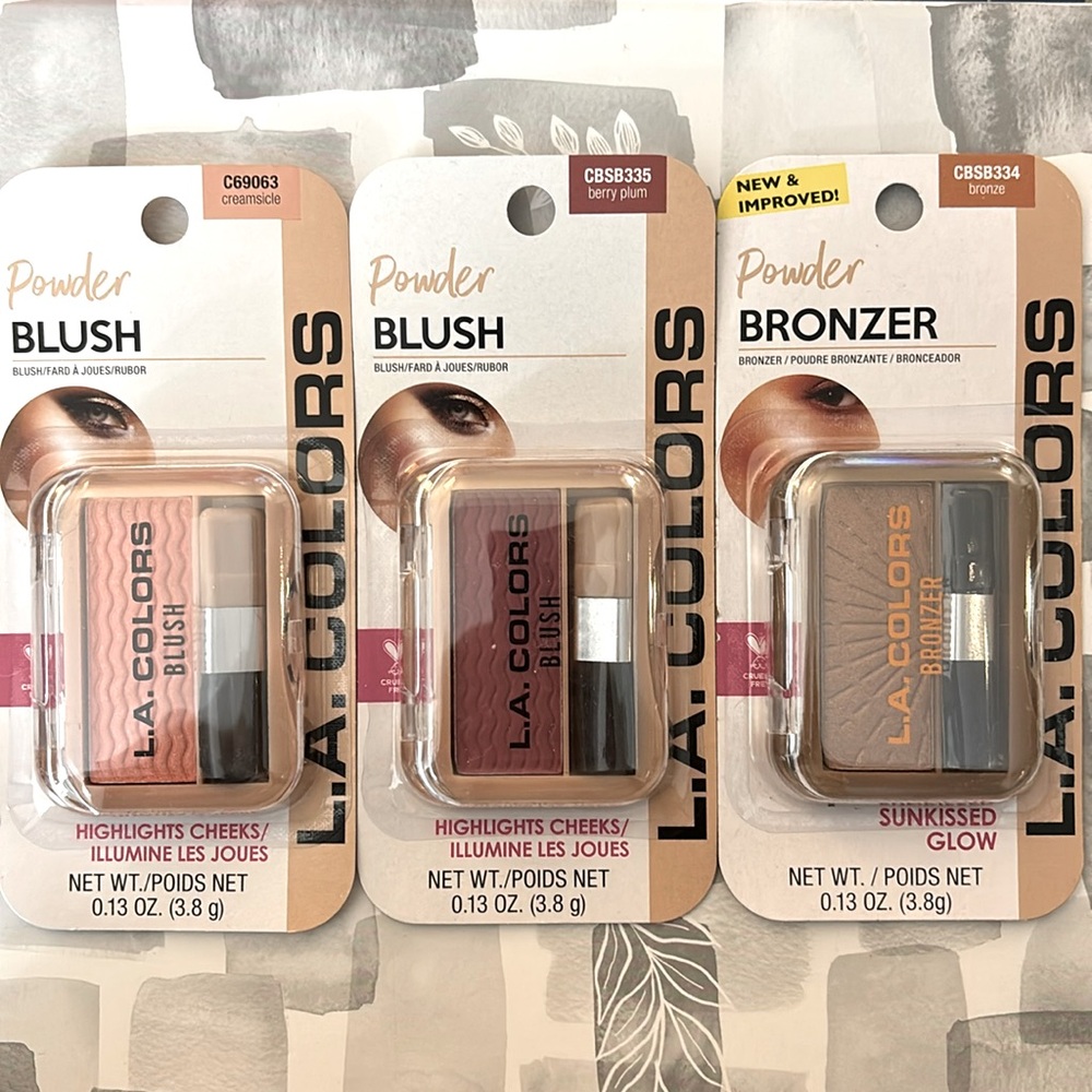 L.A. Colors Powder Blushes and Bronzer